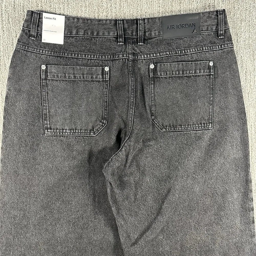 NIKE JORDAN DENIM PANTS SIZE 36 Loose Fit (HF9291 010) WASHED BLACK $120‎